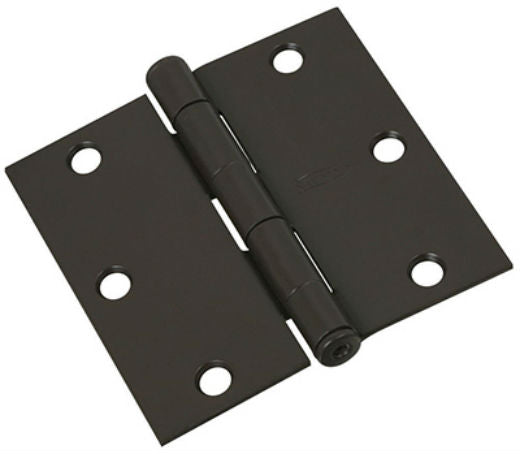 National Hardware N830-323 Door Hinge, Oil Rubbed Bronze, 3.5", 3 Pk