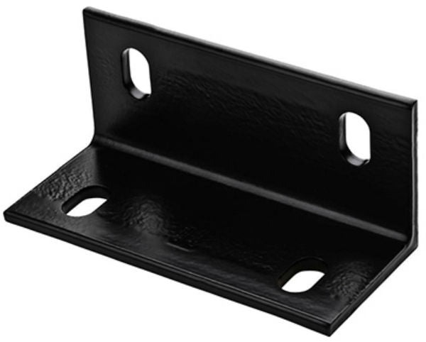 National Hardware® N351-493 Wide Corner Brace, Black, 6.6" x 3" x 1/4"