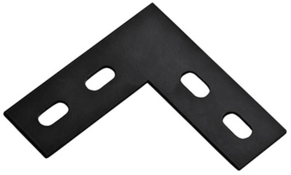 National Hardware® N351-504 Steel Corner Brace, Black, 4.5" x 1.5" x 1/8"