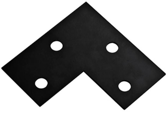 National Hardware® N351-506 Steel Corner Brace, Black, 6" x 3" x 1/8"