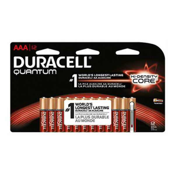 Duracell® 662562 Quantum Alkaline AAA Battery, 12-Pack