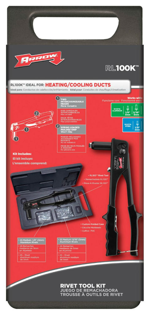 Arrow Fastener RL100K Rivet Tool Kit