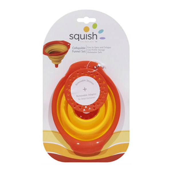 Squish™ 41011 Collapsible Funnel, Large, Red & Yellow