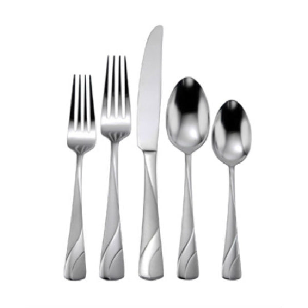 Oneida® H060020B River Textured Flatware Set, 20-Piece