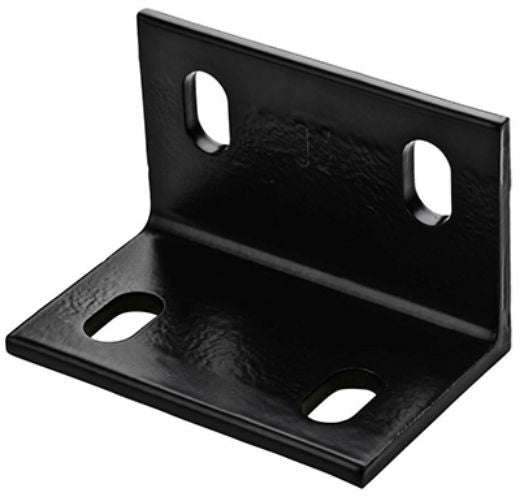 National Hardware® N351-492 Wide Corner Brace, Black, 4.6" x 3" x 1/4"