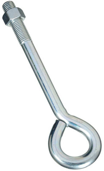 National Hardware® N347-799 Eye Bolt with Hex Nut, Zinc Plated, 1" x 14"