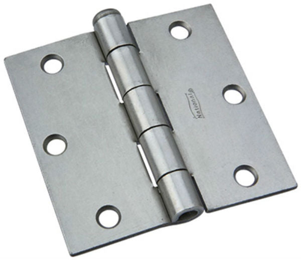 National Hardware® N139-873 Removable Pin Broad Hinge, Plain Steel, 3-1/2"