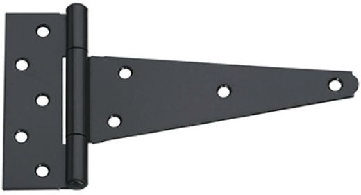 National Hardware® N129-213 Extra Heavy T-Hinge, Black, 8", V286