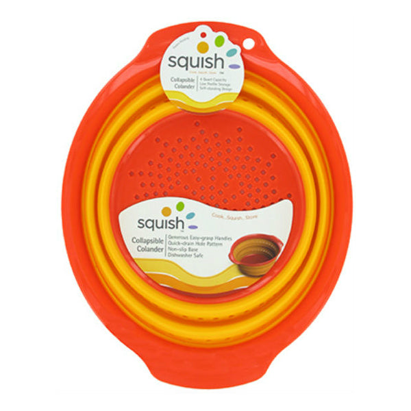 Squish™ 41000 Collapsible Colander, Red & Yellow, 4 Quart