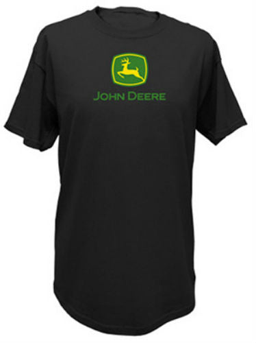 John Deere 13000000BK07 Men's Short Sleeved Tee Shirt, XXL, Black