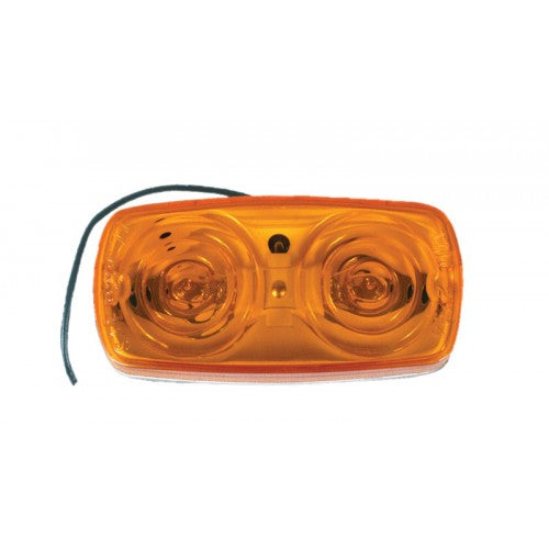 Uriah Products® UL903000 Double Bulls-Eye LED Marker Light, Amber, 4" x 2"