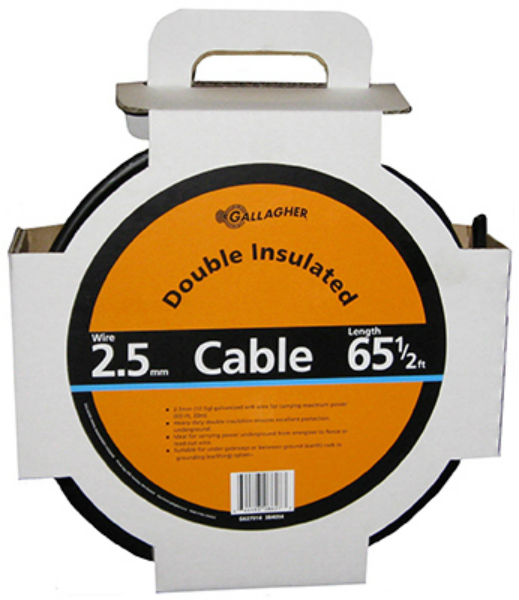 Gallagher G627014 Heavy-Duty Double Insulated Underground Cable, 12.5 Gauge, 65'