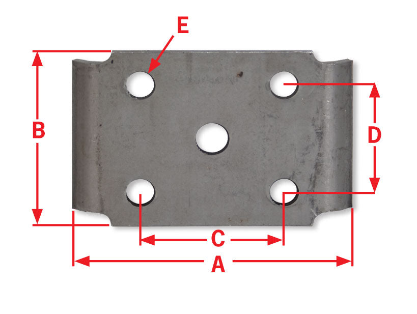 Uriah Products® UU500101 Trailer Axle & Spring U-Bolt Tie Plate