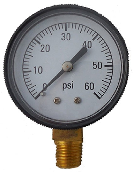 JED Pool Tools 80-845 Pool Pressure Gauge, 0-60 PSI