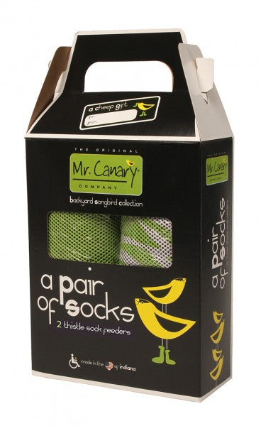 Mr. Canary MC-S8DN 2-Thistle Sock Feeder, 12 Oz, 2-Pack