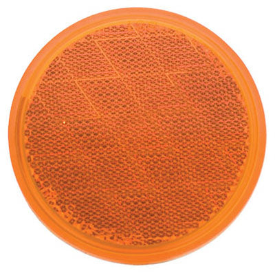 Uriah Products® UL475000 Round Trailer Reflector, Amber