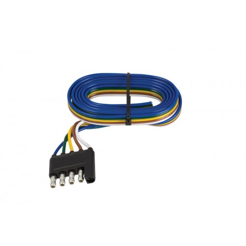 Uriah Products® UE500004 5-Way Flat Trailer End Connector with 48" Wire