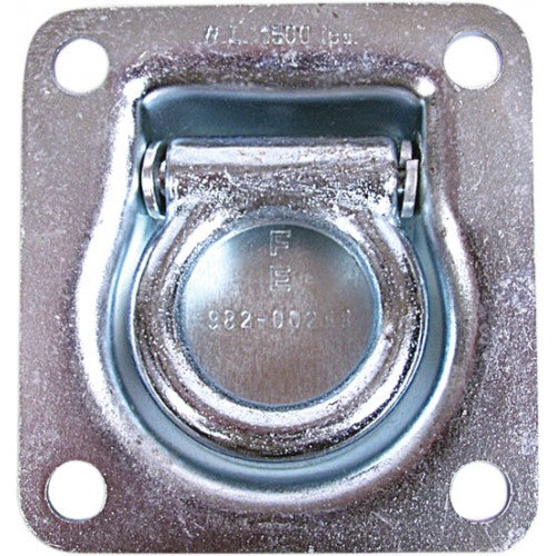 Uriah Products® UH302788 Bolt-On Square Design Recessed Rope Ring, 400 Lb