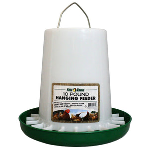 Free Range 1000290 Open Top Hanging Feeder, Feeds Up to 25 Birds, 10 Lbs