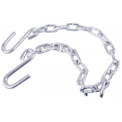 Uriah Products® UT200196 Safety Chain with S-Hooks, 3/16" x 36", Zinc Plated