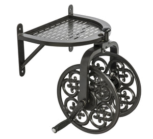 Liberty Garden™ 710 Navigator 360° Rotating Wall-Mount Hose Reel, Bronze, 125'