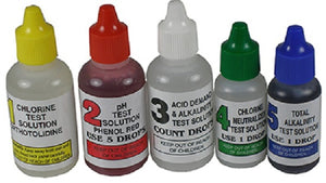 JED Pool Tools 00-330 4-Way Pool Test Kit Refill for #486