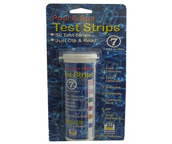 JED Pool Tools 00-IT492-01 7-Factor Test Strip, 50-Count