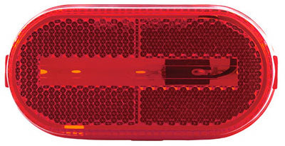 Uriah Products® UL180001 Oval LED Clearance Light, Red, 4-1/8" x 2"