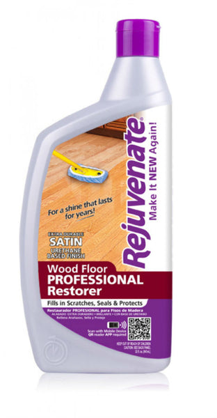 Rejuvenate® RJ32PROFS Wood Floor Professional Restorer with Satin Finish, 32 Oz