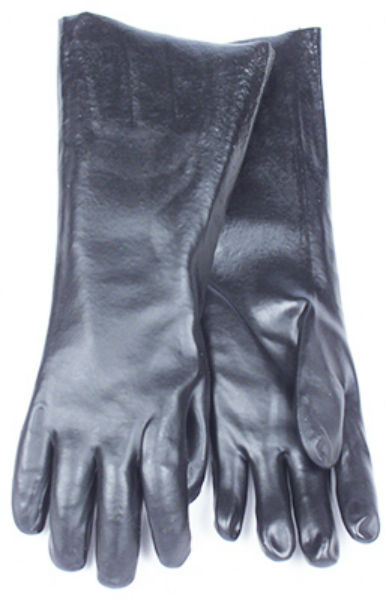 SMV 7188CG Chemical Glove, Sandy Black, Large, 18"
