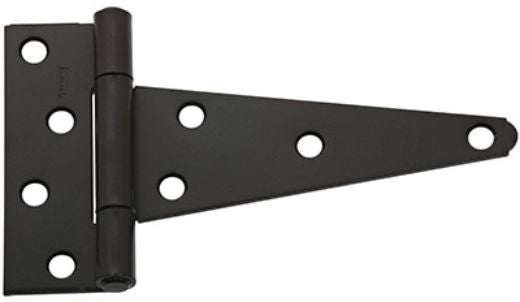 National Hardware N129-155 Extra Heavy T-Hinge, Black, 6", V286