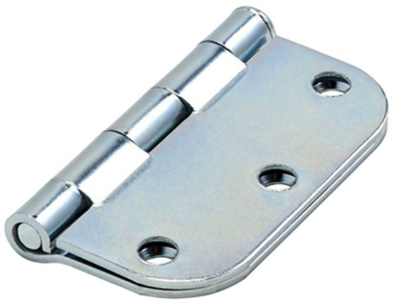 National Hardware® N830-190 Door Hinge with 5/8" Round Corner, Zinc, 3"