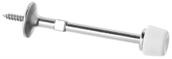 National Hardware® N830-102 Rigid Door Stop, Satin Nickel, 3"