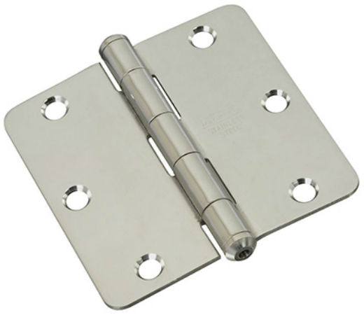 National Hardware® N830-274 Stainless Steel Door Hinge, 1/4" Round Corner, 3"