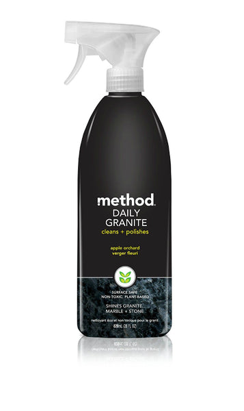 Method 00065 Non-Toxic Daily Granite Cleaner/Polisher, Apple Orchard, 28 Oz