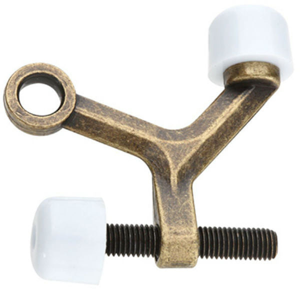 National Hardware® N830-120 Hinge Pin Door Stop, Antique Brass