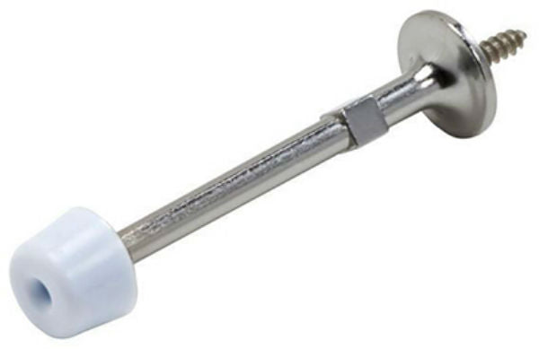 National Hardware® N830-104 Rigid Door Stop, Satin Chrome, 3"
