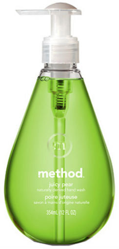 Method 01166 Gel Hand Wash, 12 Oz, Juicy Pear