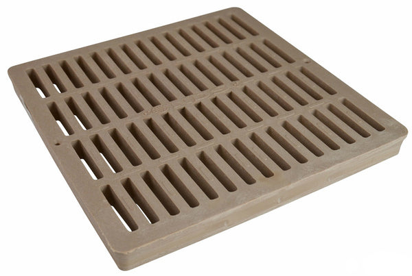 NDS 1212S Polyolefin Square Grate, 12" x 12", Sand
