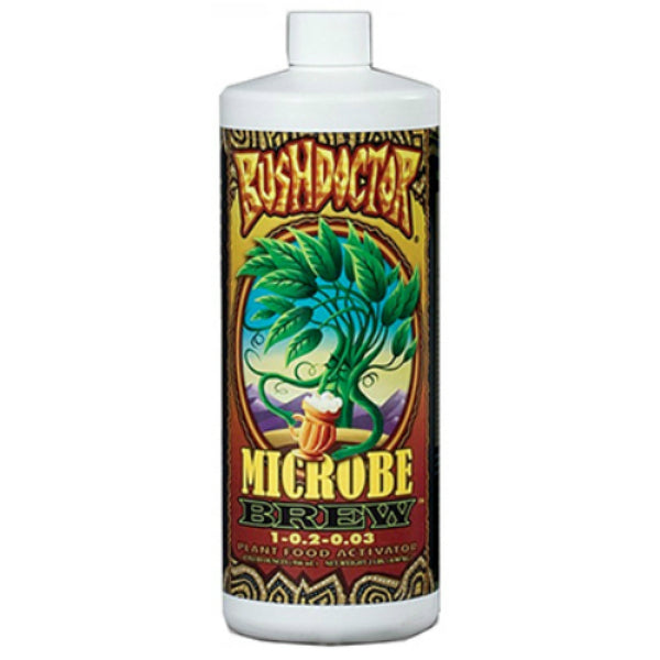 Foxfarm FX14068 Bush Doctor® Microbe Brew® Liquid Fertilizer, 1 Qt, 1.0-0.3-0.2