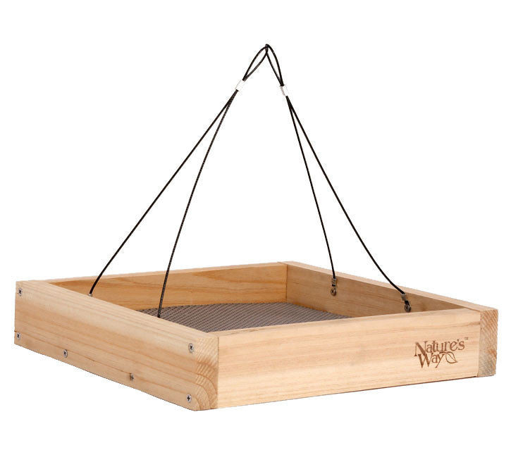 Nature's Way™ CWF3 Cedar Hanging Platform Tray Bird Feeder