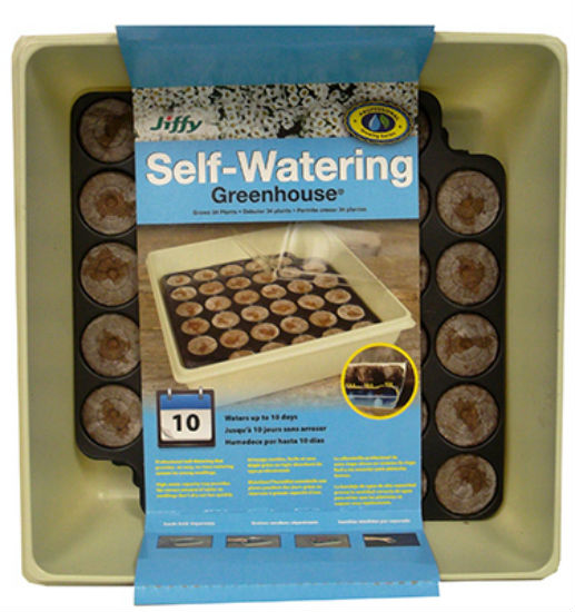 Jiffy® T34H Self Watering Greenhouse, 34-Count