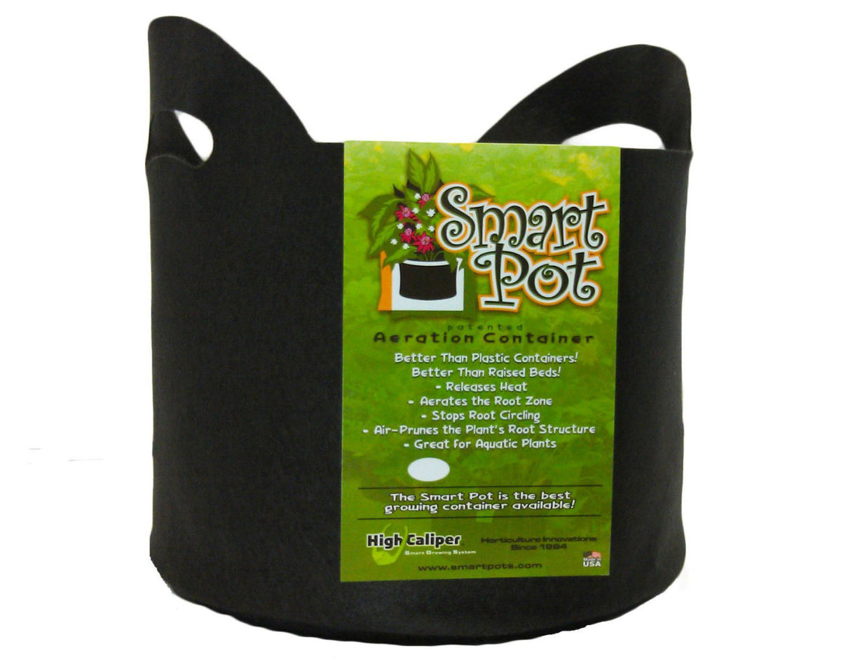 Smart Pot® 21005RT Soft-Sided Fabric Container with Handles, Black, 5-Gallon