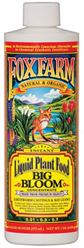 Foxfarm FX14091 Big Bloom® Liquid Plant Food Concentrate, 1 Pt