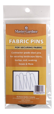 Master Gardener 701-SD Contractor Grade Steel Fabric Pin, 10-Pack