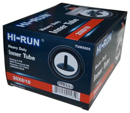 HI-Run® TUN5005 Heavy Duty Inner Tube, 20 x 8/10, Butyl Rubber