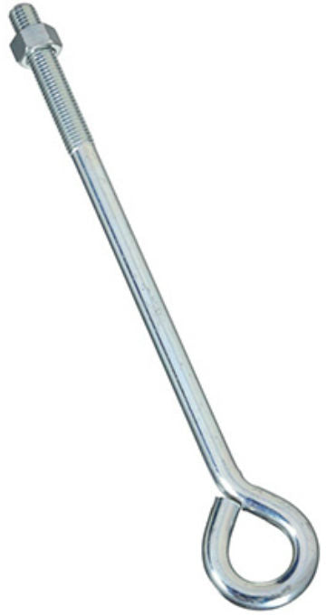 National Hardware® N347-708 Eye Bolt with Hex Nut, Zinc Plated, 5/8" x 14"