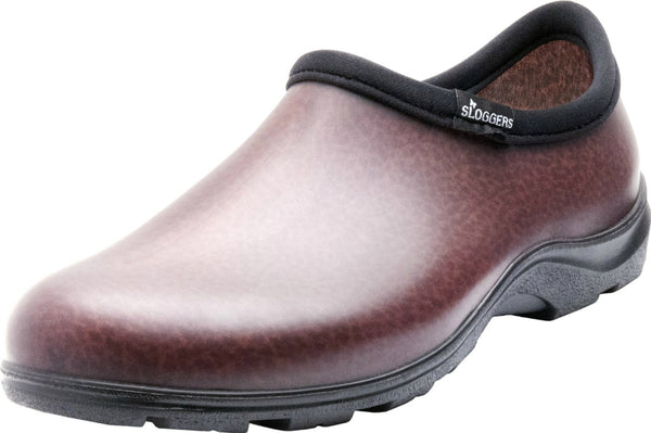 Sloggers® 5301BN09 Men's Rain & Garden Shoe, Leather Brown Print, Size 9
