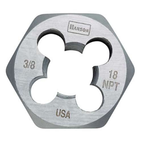 Irwin® 7004 Hanson® Hexagon Taper Pipe Die, 3/8"-18 NPT, 1-7/16" Across