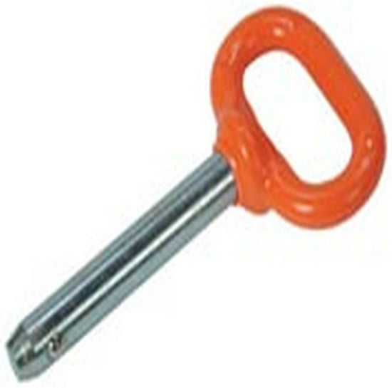 Double HH 85312 Orange Handle Detent Pin, 3/8" Shaft Diameter, 2" Usable Length